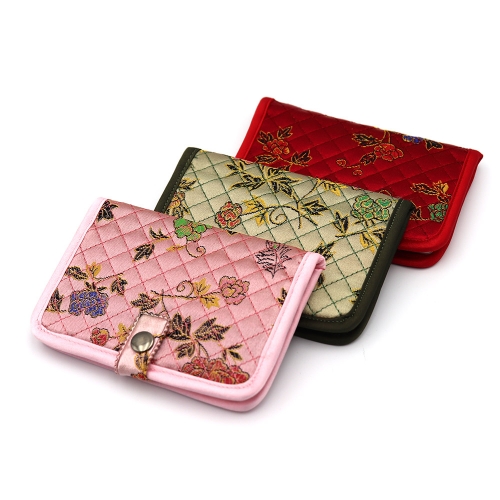 누비 꽃무늬 카드지갑(10색상)